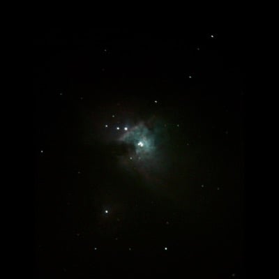 M42 by Hugo Caerols, OAUAI. Settings: Taken through telescope