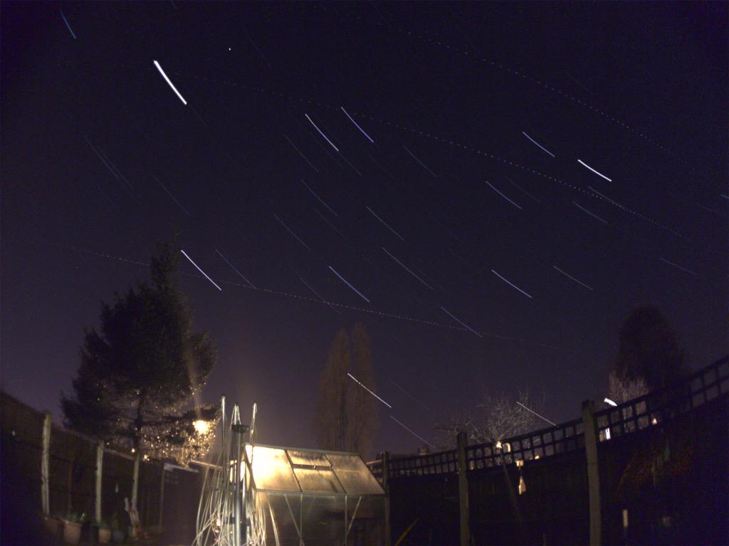 Photo of star trails