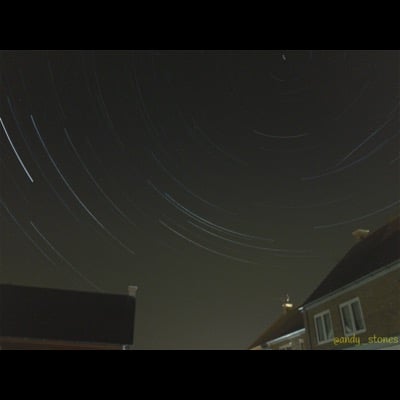 Star trails by Andy Stones. Settings: Light Trails mode
