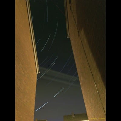 Star trails by Andy Stones. Settings: Light Trails mode
