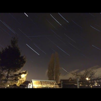 Star trails by Grainge. Settings: Star Trails mode