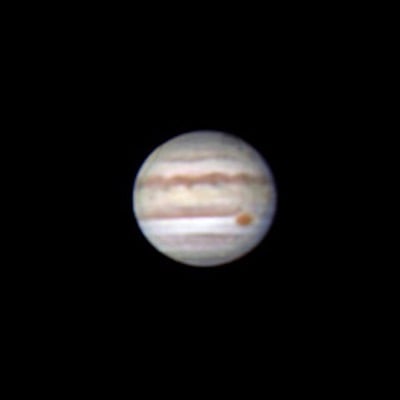 Jupiter by Michael Dooley, Brisbane Australia. Settings: Taken through telescope and processed