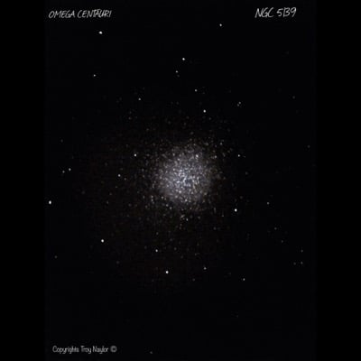 Omega Centauri by Troy Naylor. Settings: Taken through telescope