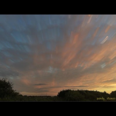 Passing clouds by Andy Stones. Settings: Light Trails mode