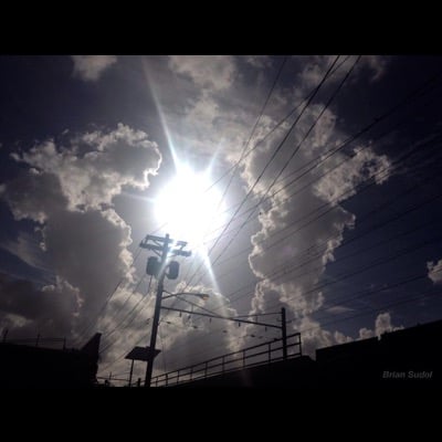 Cloud Wrapped Sun by Brian Sudol. Settings: Long Exposure mode