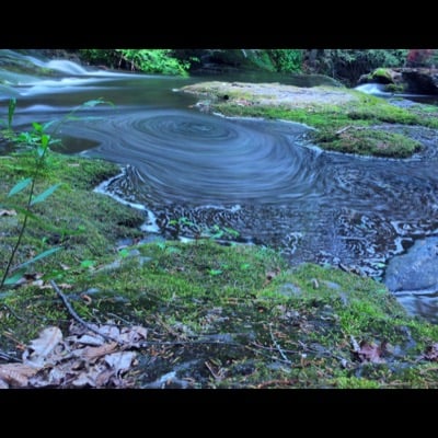 Water vortex by Brian Sudol. Settings: Long Exposure mode