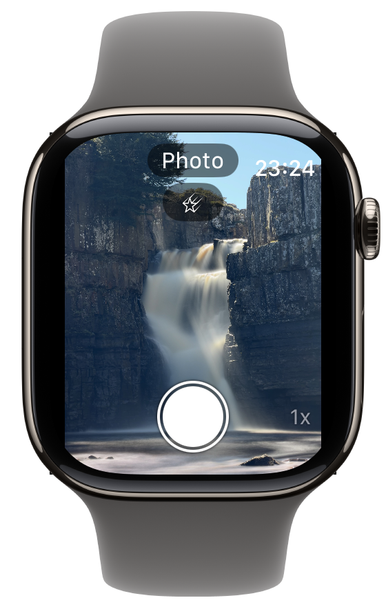 NightCap Camera on Apple Watch
