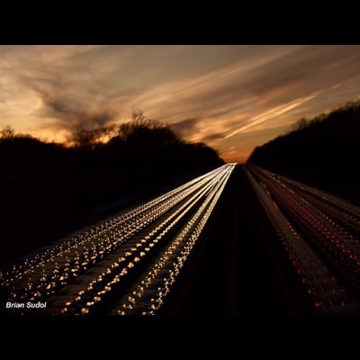 Night traffic by Brian Sudol. Settings: Light Trails mode