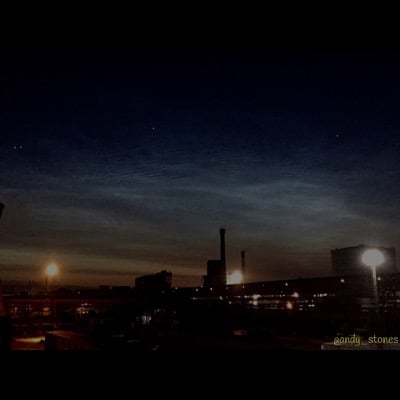 Noctilucent clouds by Andy Stones. Settings: