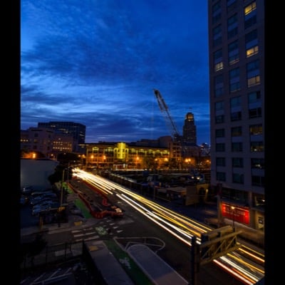 Traffic by Rob Layton. Settings: Light Trails mode