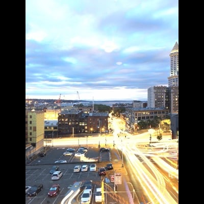 Night traffic by Matt. Settings: Light Trails mode